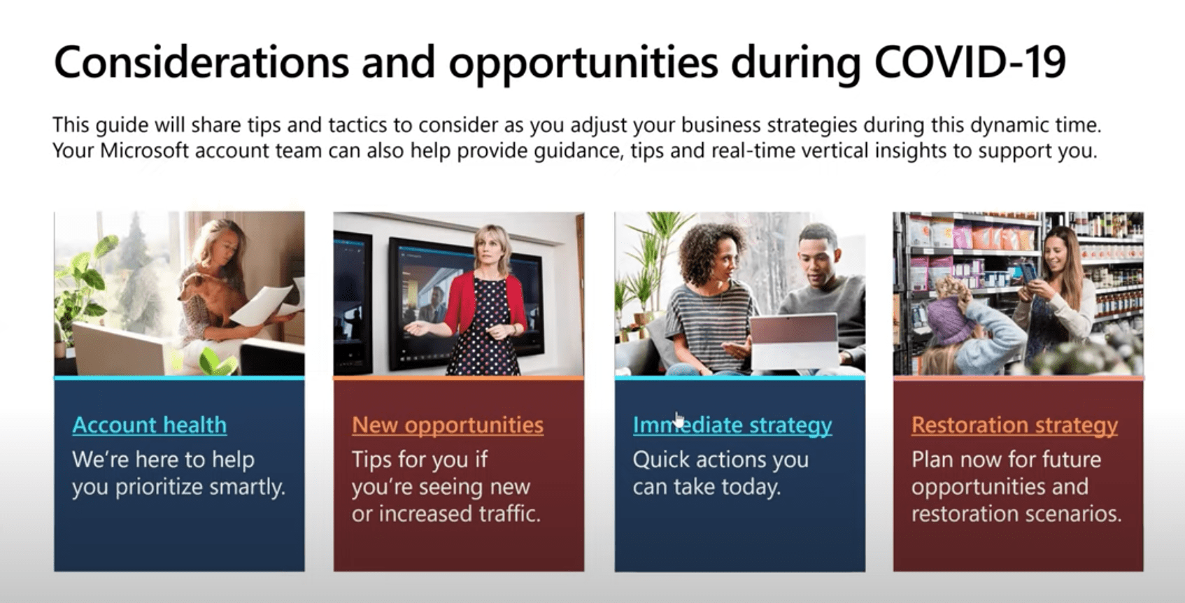 Considerations & Opportunities